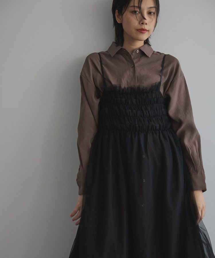 GARAGE OF GOOD CLOTHING「2WAYチュールビスチェキャミワンピース」|ワンピース|