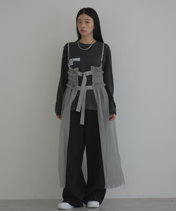 GARAGE OF GOOD CLOTHING「2WAYチュールビスチェキャミワンピース」|ワンピース|