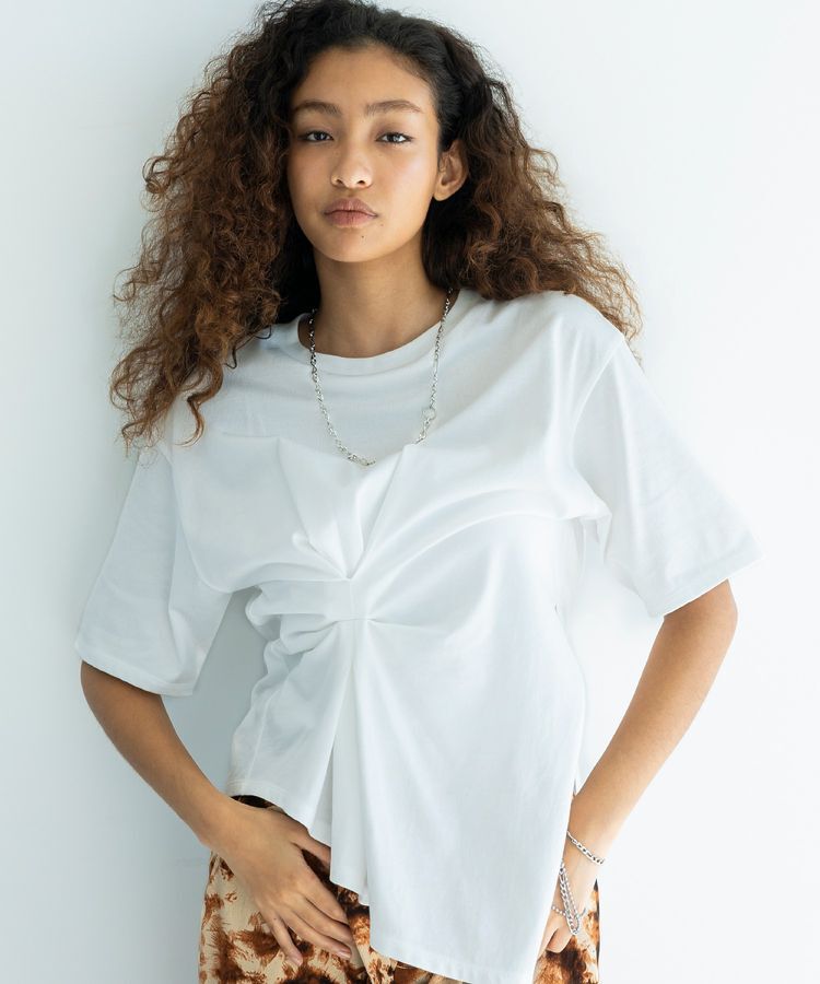 GARAGE OF GOOD CLOTHING「【日本製】アシメタックPO」|Tシャツ・カットソー|White