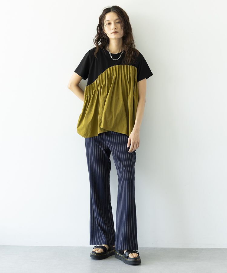 GARAGE OF GOOD CLOTHING「異素材タックカットソー」|Tシャツ・カットソー|