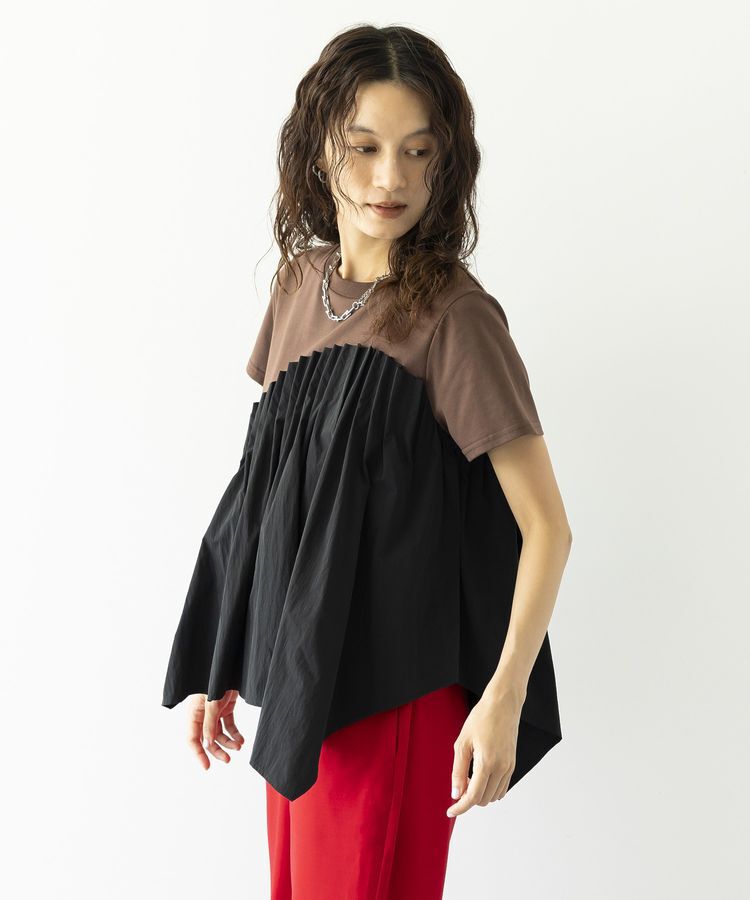 GARAGE OF GOOD CLOTHING「異素材タックカットソー」|Tシャツ・カットソー|