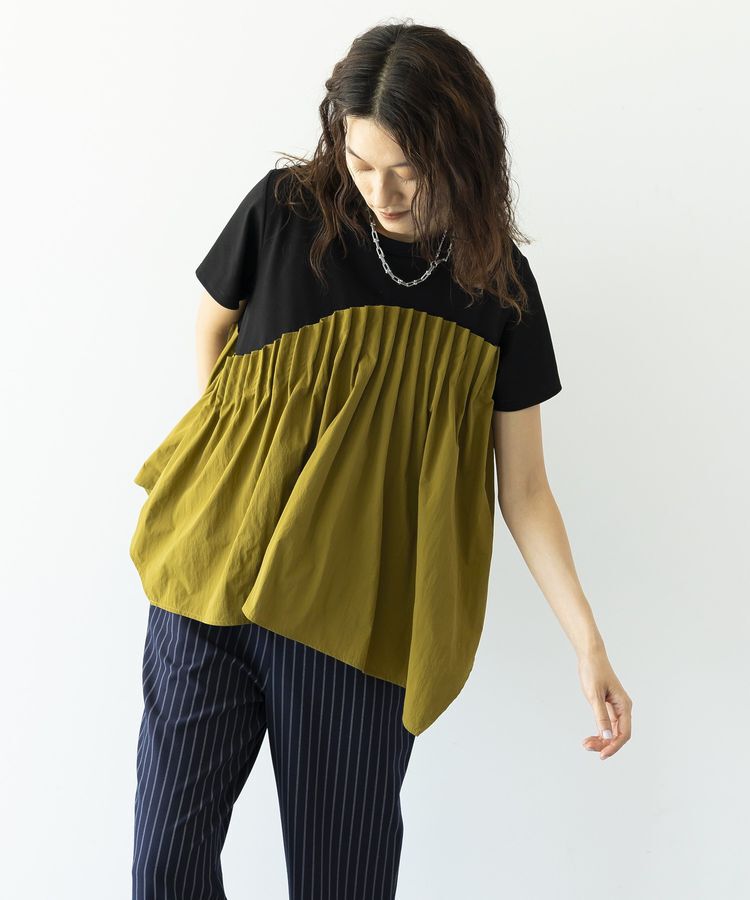 GARAGE OF GOOD CLOTHING「異素材タックカットソー」|Tシャツ・カットソー|