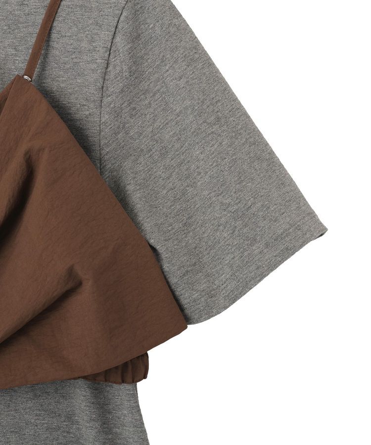 GARAGE OF GOOD CLOTHING「リボンキャミレイヤード肩パットT」|Tシャツ・カットソー|