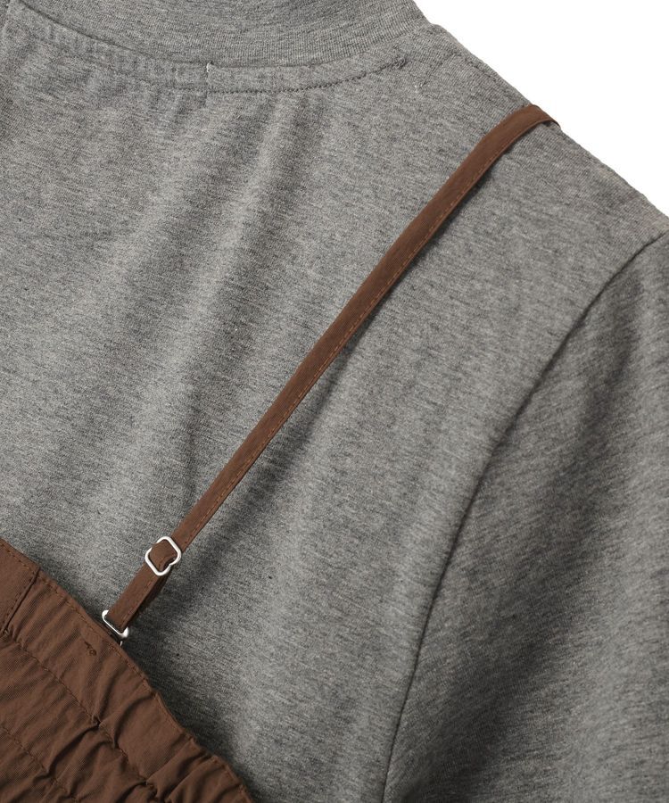 GARAGE OF GOOD CLOTHING「リボンキャミレイヤード肩パットT」|Tシャツ・カットソー|