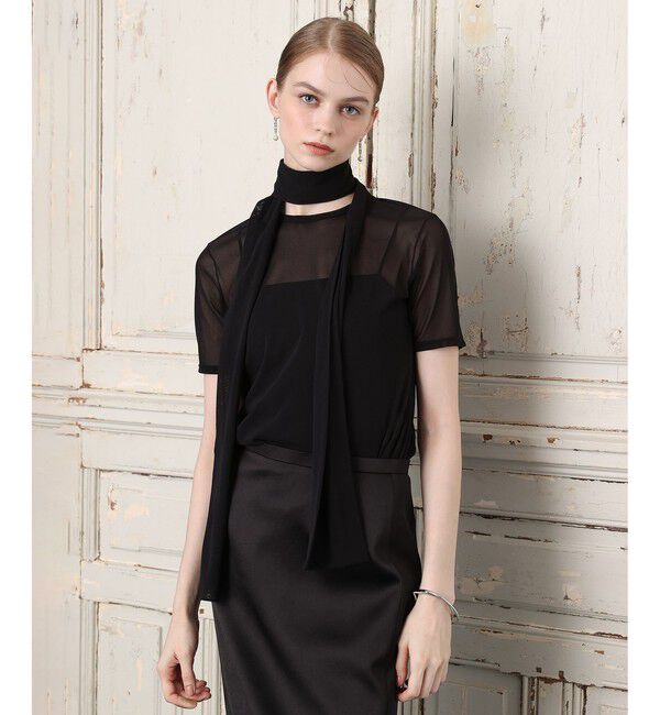 LOULOU WILLOUGHBY「ボウタイツキチュールトップス」|Tシャツ・カットソー|
