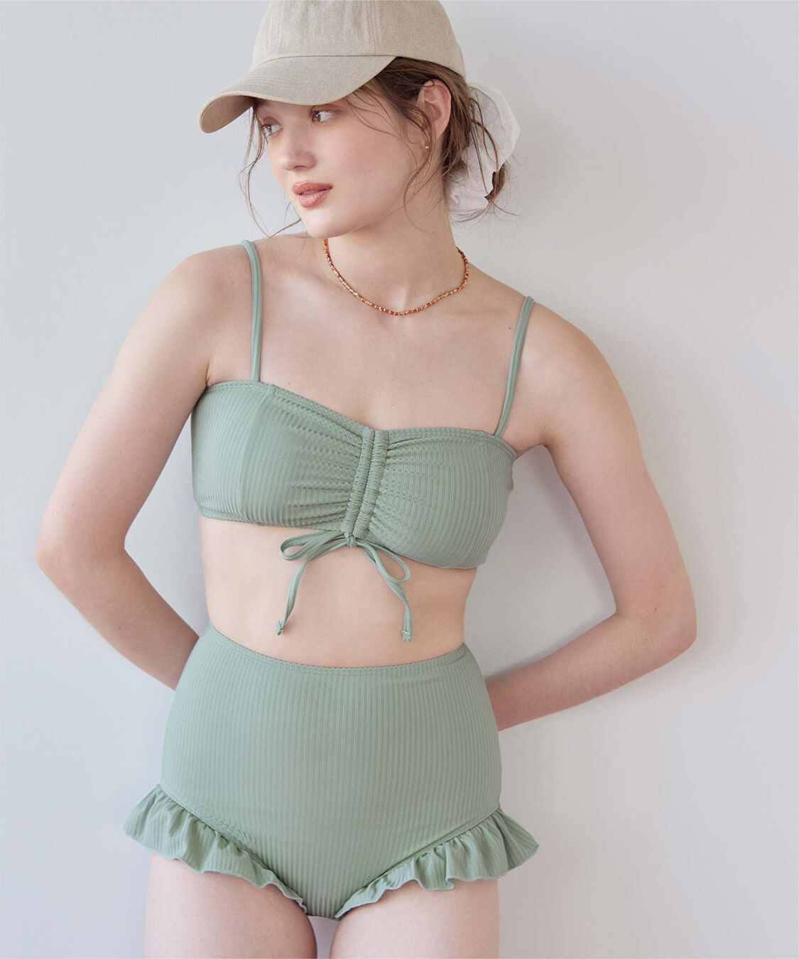 SEA DRESS「シアートップス付ビキニ/セット水着」|ビキニ|