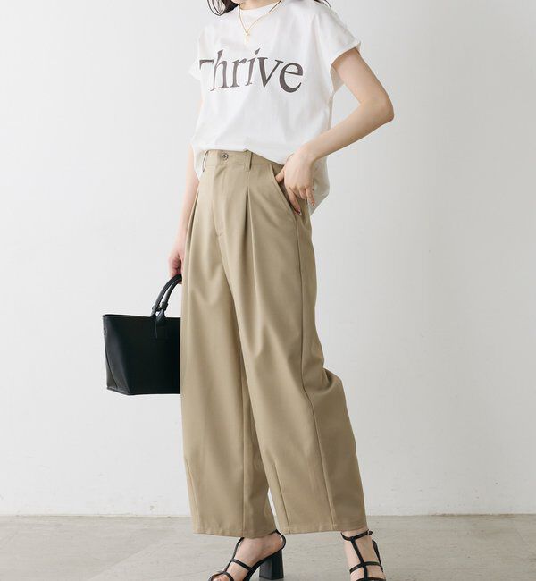  「オーガニックコットンフレンチスリーブThrive T」|Tシャツ・カットソー|
