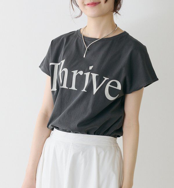  「オーガニックコットンフレンチスリーブThrive T」|Tシャツ・カットソー|