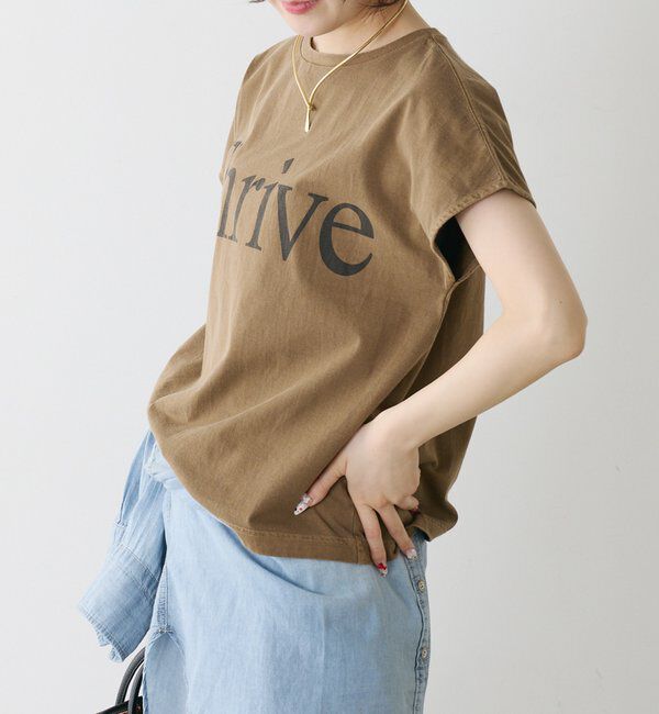  「オーガニックコットンフレンチスリーブThrive T」|Tシャツ・カットソー|