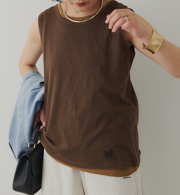  「【F&B】オーガニックコットンノースリーブT」|Tシャツ・カットソー|