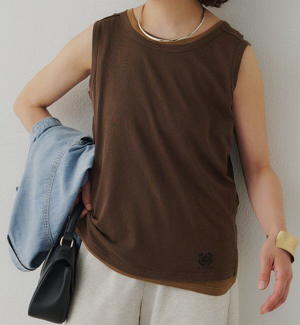  「【F&B】オーガニックコットンノースリーブT」|Tシャツ・カットソー|
