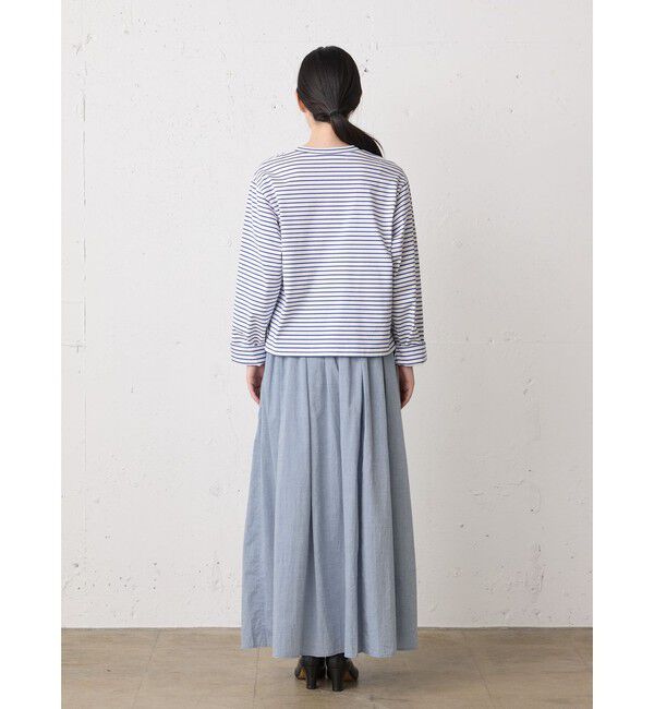 MidiUmi「MidiUmi シャンブレーギャザースカート」|スカート|