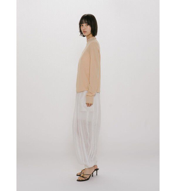 MIDIUMISOLID「MIDIUMISOLID for Ladies シアーレイヤードタートルネックプルオーバー」|Tシャツ・カットソー|