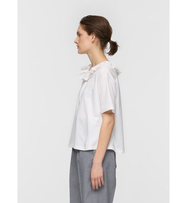 mizuiro ind「mizuiro ind フリルカラースキッパーTシャツ」|Tシャツ・カットソー|