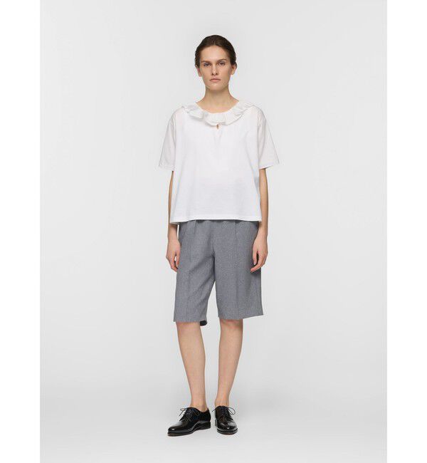 mizuiro ind「mizuiro ind フリルカラースキッパーTシャツ」|Tシャツ・カットソー|