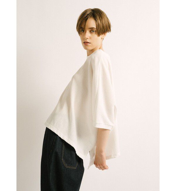 mizuiro ind「mizuiro ind クレープワイドプルオーバー」|Tシャツ・カットソー|