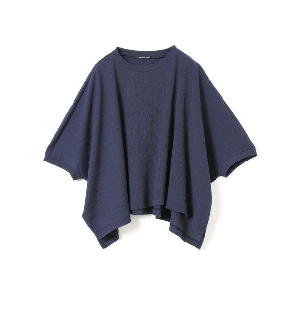 mizuiro ind「mizuiro ind クレープワイドプルオーバー」|Tシャツ・カットソー|ネイビー