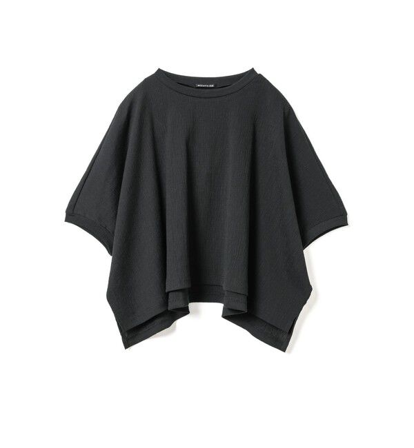 mizuiro ind「mizuiro ind クレープワイドプルオーバー」|Tシャツ・カットソー|ブラック