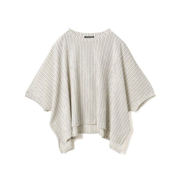 mizuiro ind「mizuiro ind クレープワイドプルオーバー」|Tシャツ・カットソー|ストライプA