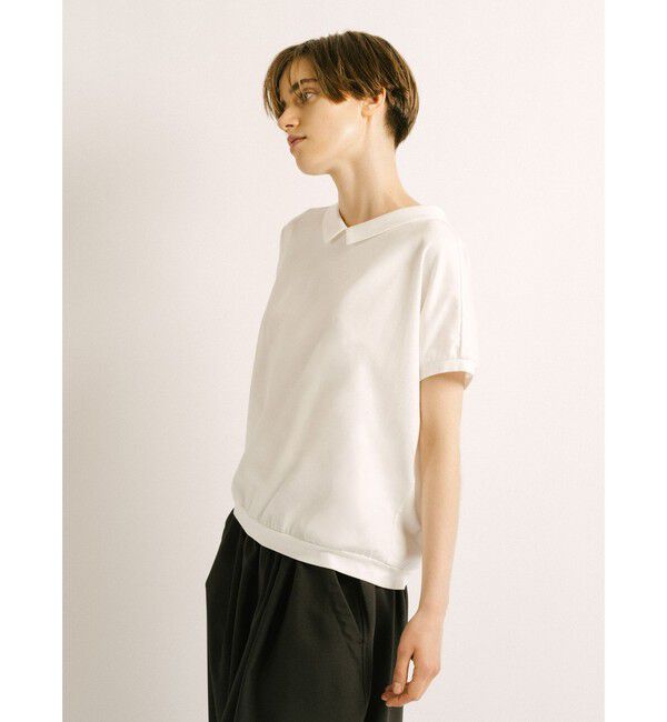 mizuiro ind「mizuiro ind シャツカラードルマンプルオーバー」|Tシャツ・カットソー|