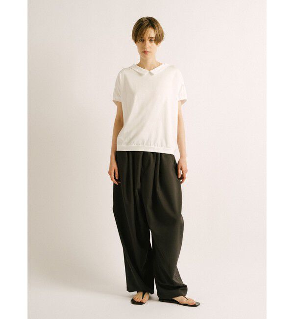 mizuiro ind「mizuiro ind シャツカラードルマンプルオーバー」|Tシャツ・カットソー|