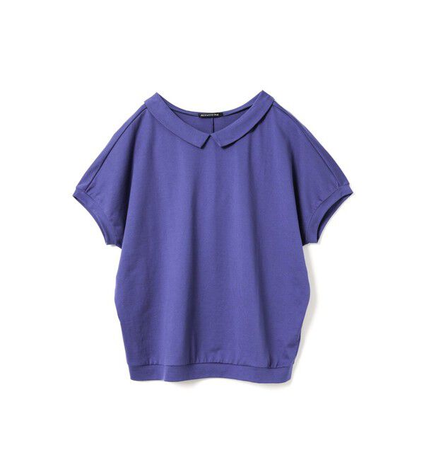 mizuiro ind「mizuiro ind シャツカラードルマンプルオーバー」|Tシャツ・カットソー|ブルー