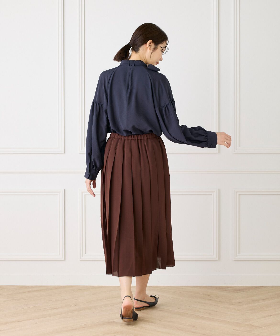 Le Souk「《大きいサイズ》ボウタイ付きブラウス」|シャツ・ブラウス|