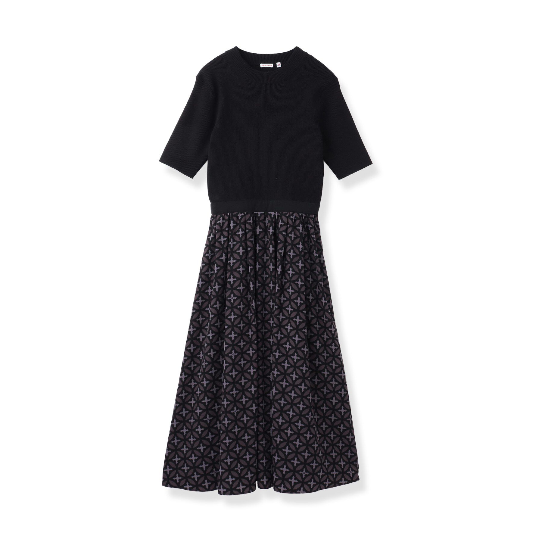 DRESSTERIOR「オーバーラップコンビワンピース」|ワンピース|