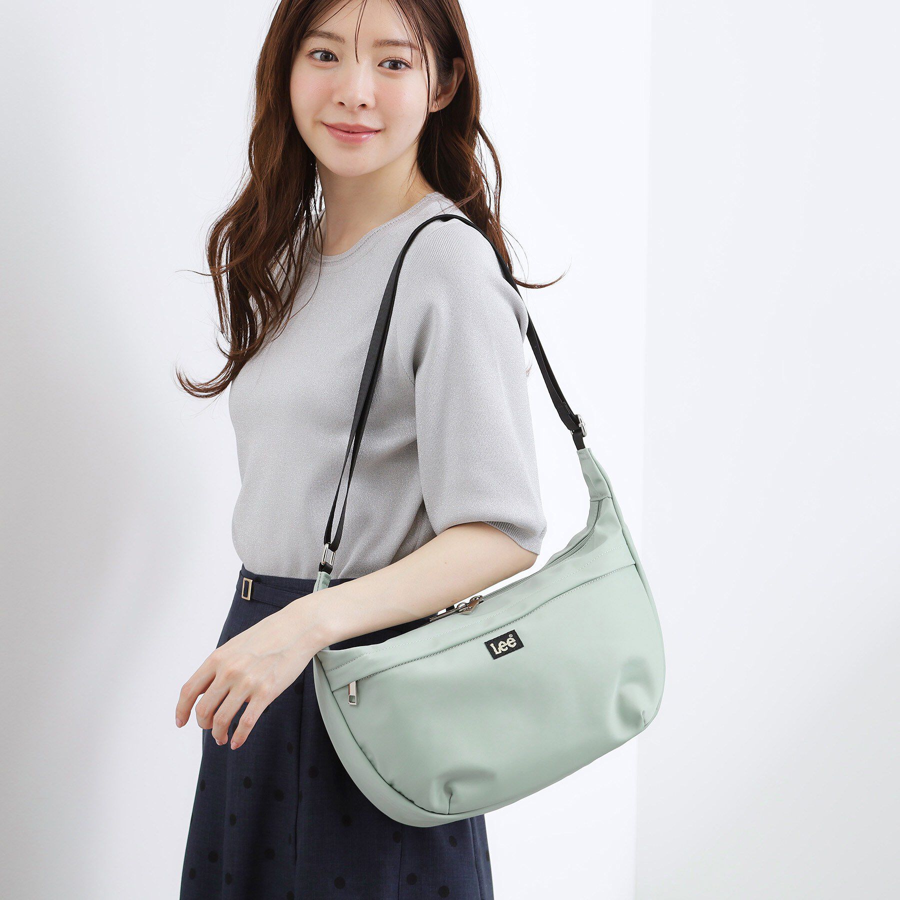 grove「【Lee別注】撥水ポケムーンショルダー」|ショルダー・メッセンジャー|ライトグリーン(02