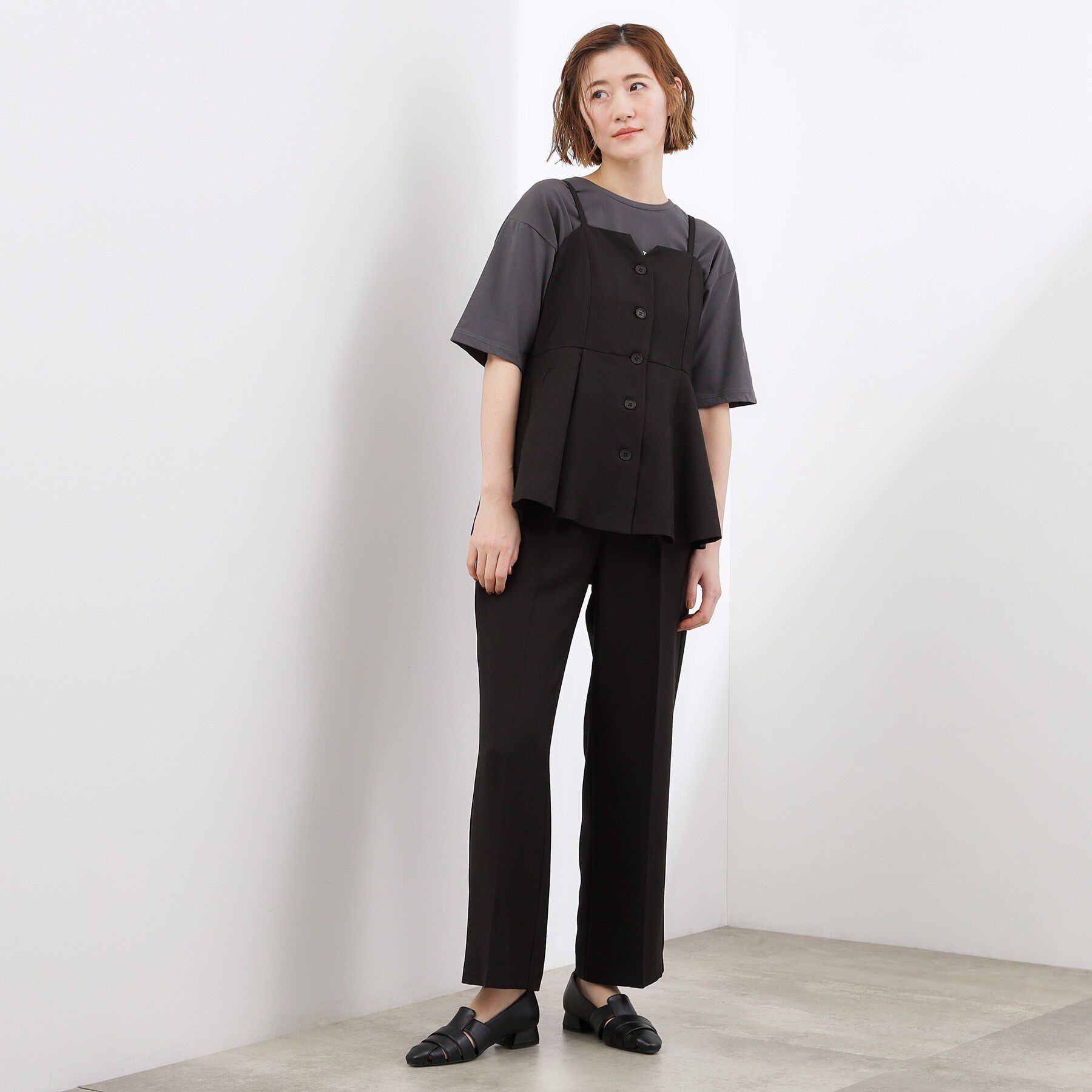 grove「高評価！【貴島明日香さん着用・カセット服】リネンライクソフトフレアパンツ」|その他|
