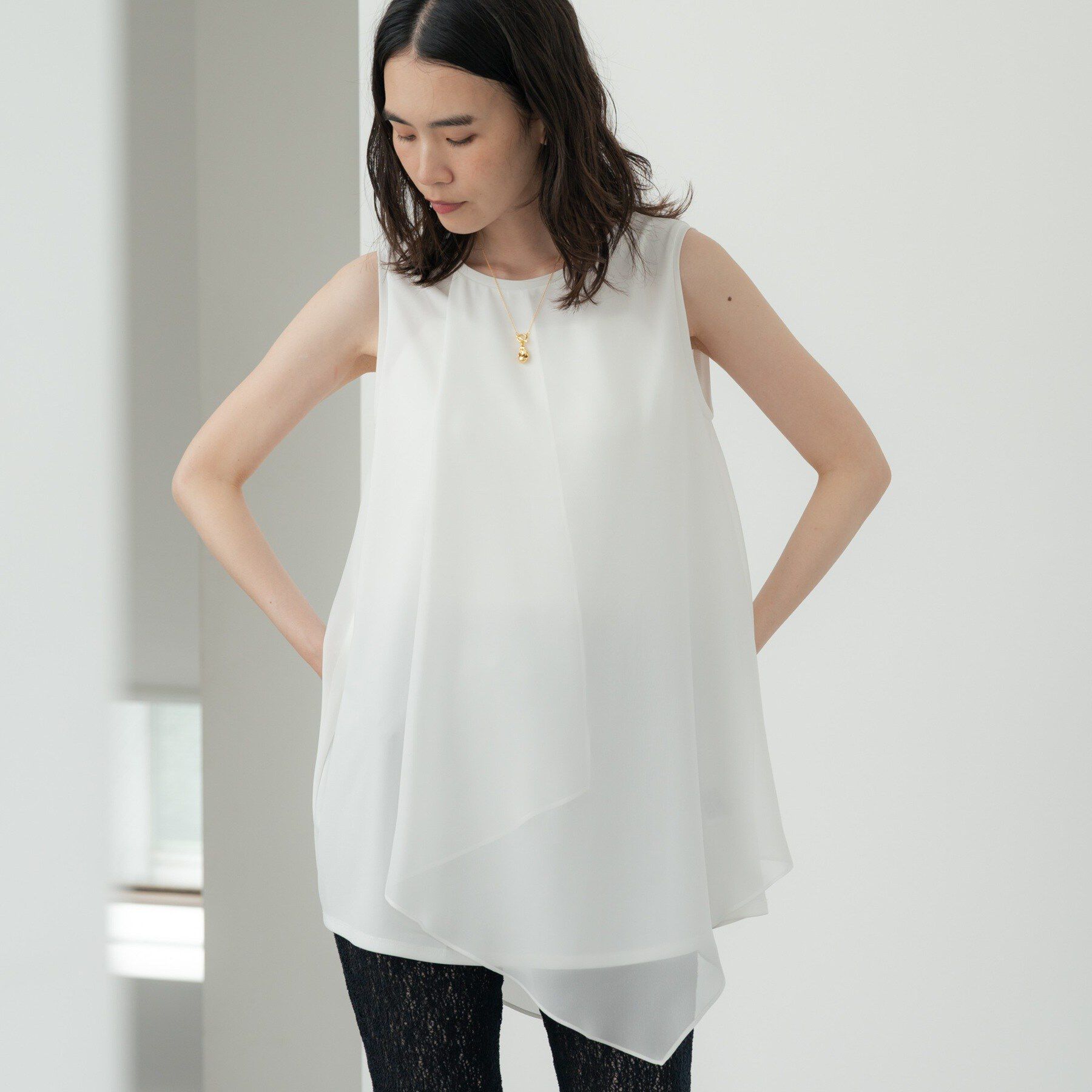 GALLEST「ドッキングチュニックカットソー」|Tシャツ・カットソー|