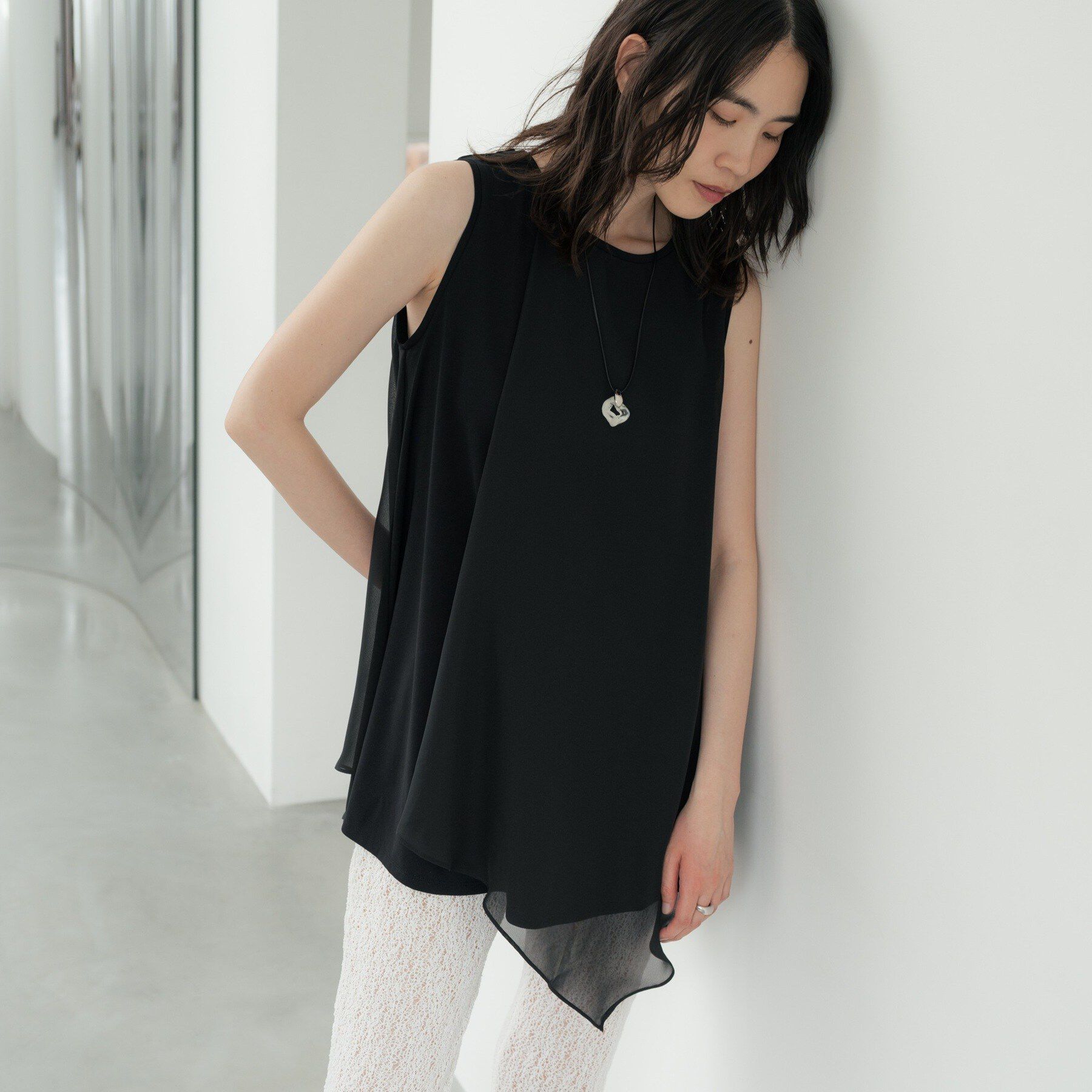 GALLEST「ドッキングチュニックカットソー」|Tシャツ・カットソー|