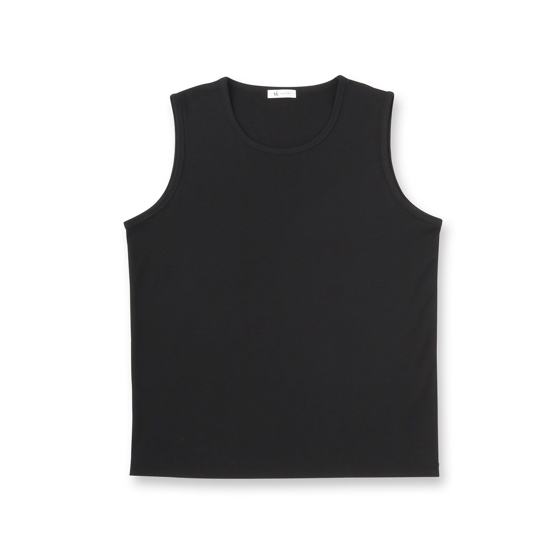 tk.TAKEO KIKUCHI「【UVカット／接触冷感】スムースシルケット ノースリーブカットソー」|Tシャツ・カットソー|
