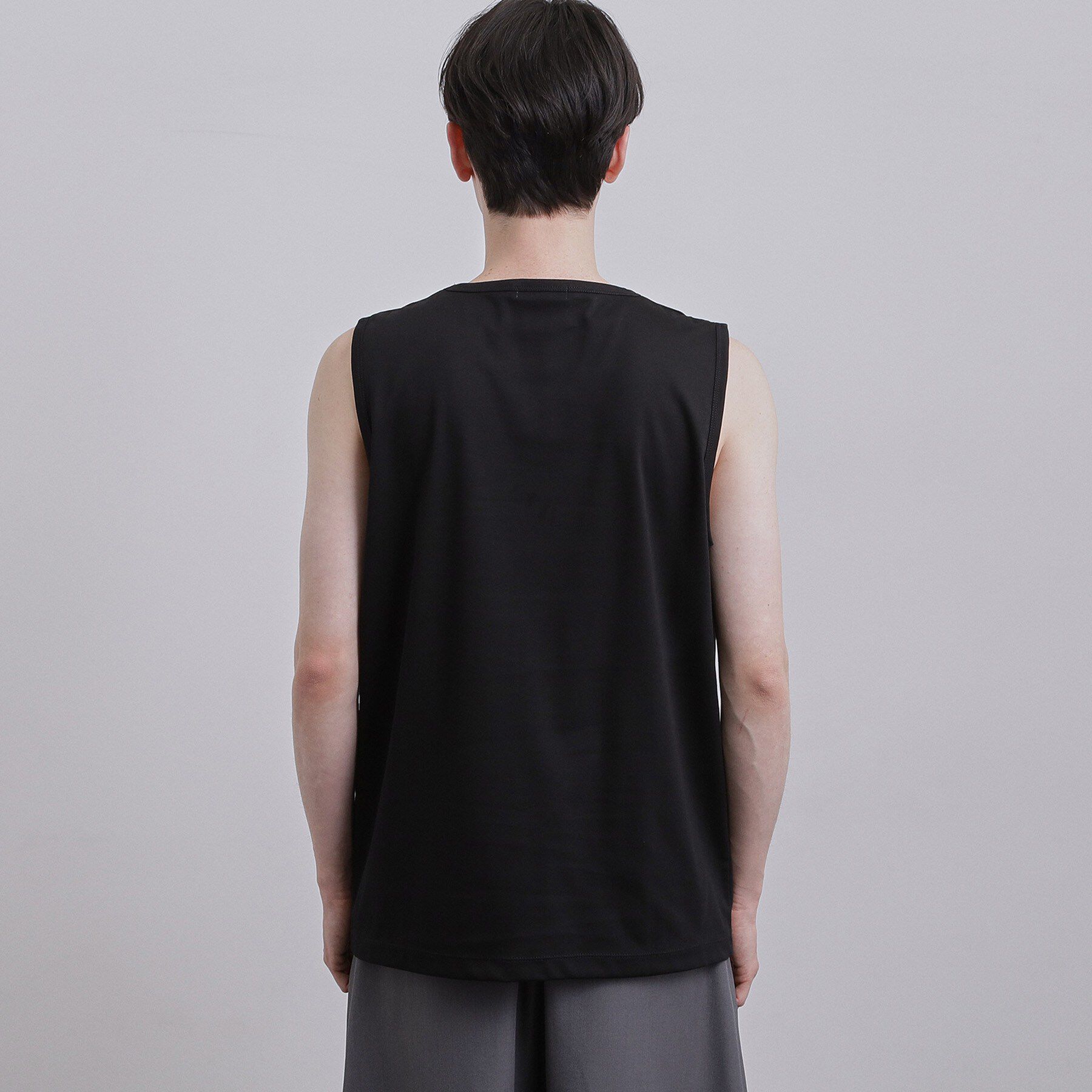 tk.TAKEO KIKUCHI「【UVカット／接触冷感】スムースシルケット ノースリーブカットソー」|Tシャツ・カットソー|