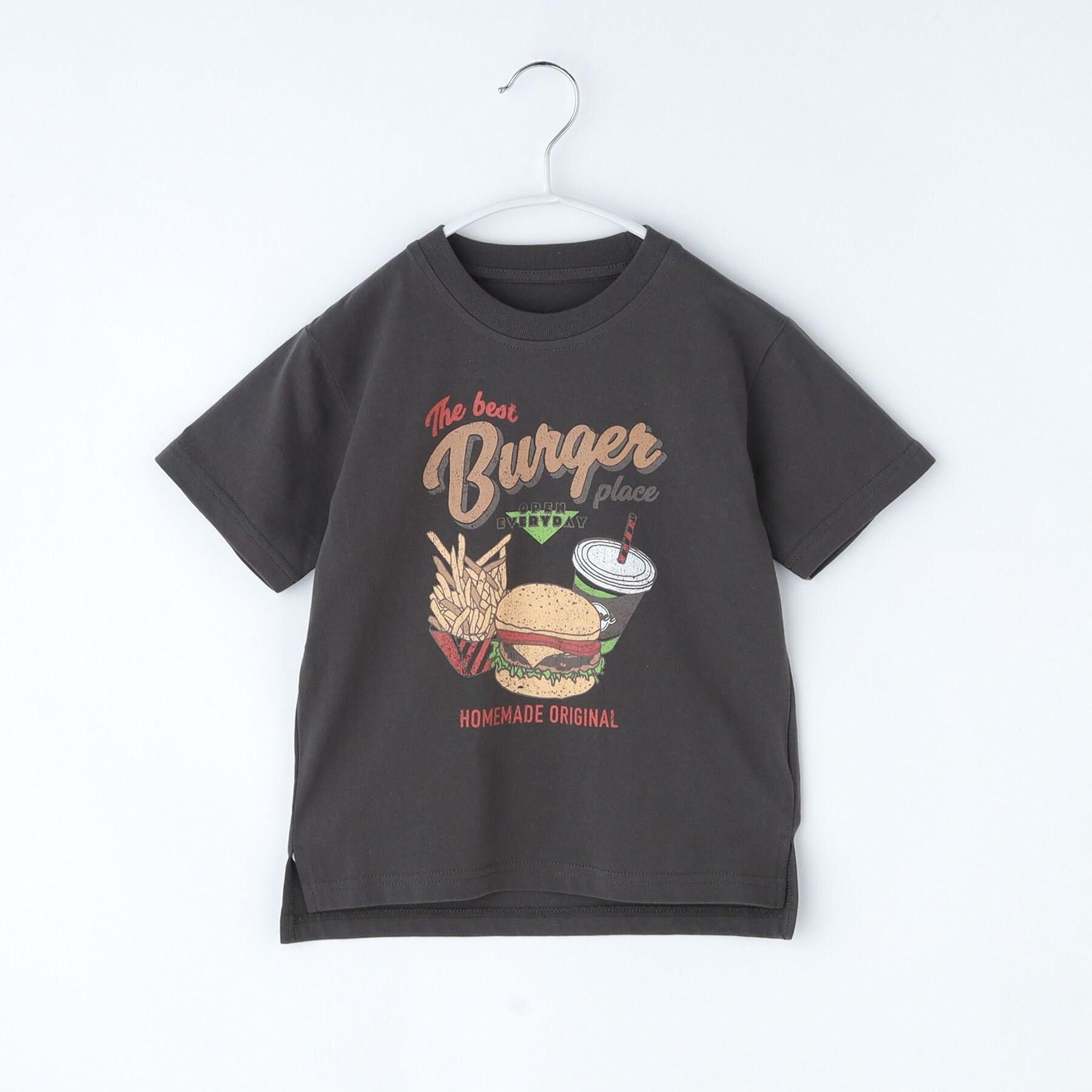 THE SHOP TK「天竺アソート アメカジプリント 半袖Tシャツ ロゴ・キャット・ハンバーガー」|Tシャツ・カットソー|