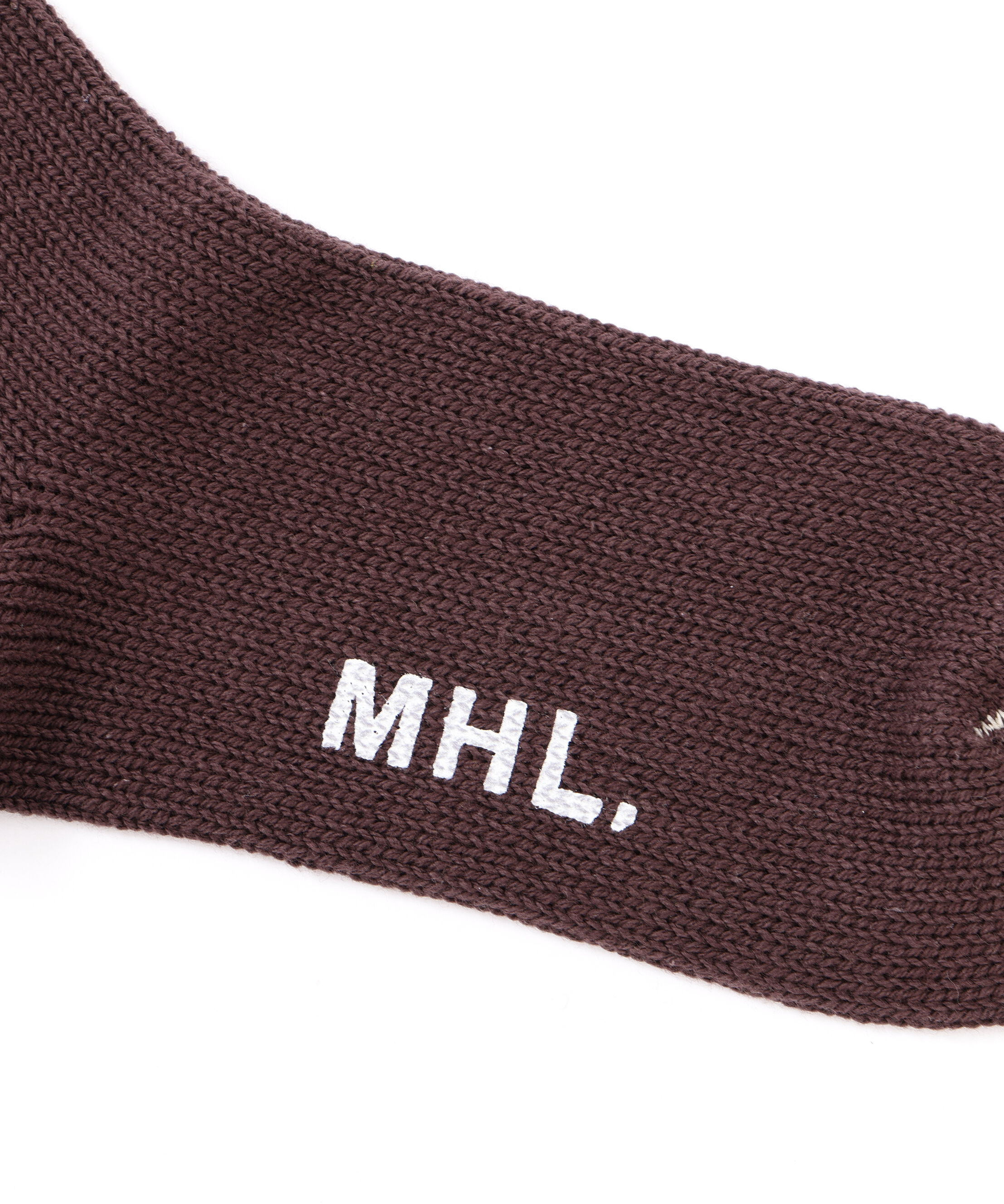 MHL.「WOMEN RECYCLED COTTON RIB SOCKS」|ソックス|