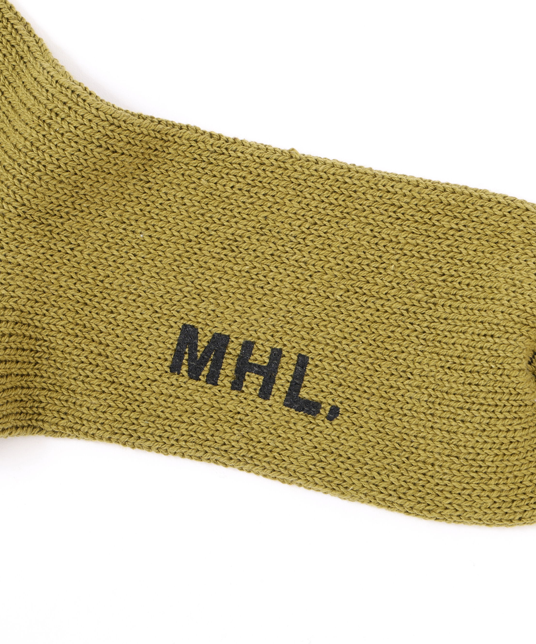 MHL.「WOMEN RECYCLED COTTON RIB SOCKS」|ソックス|