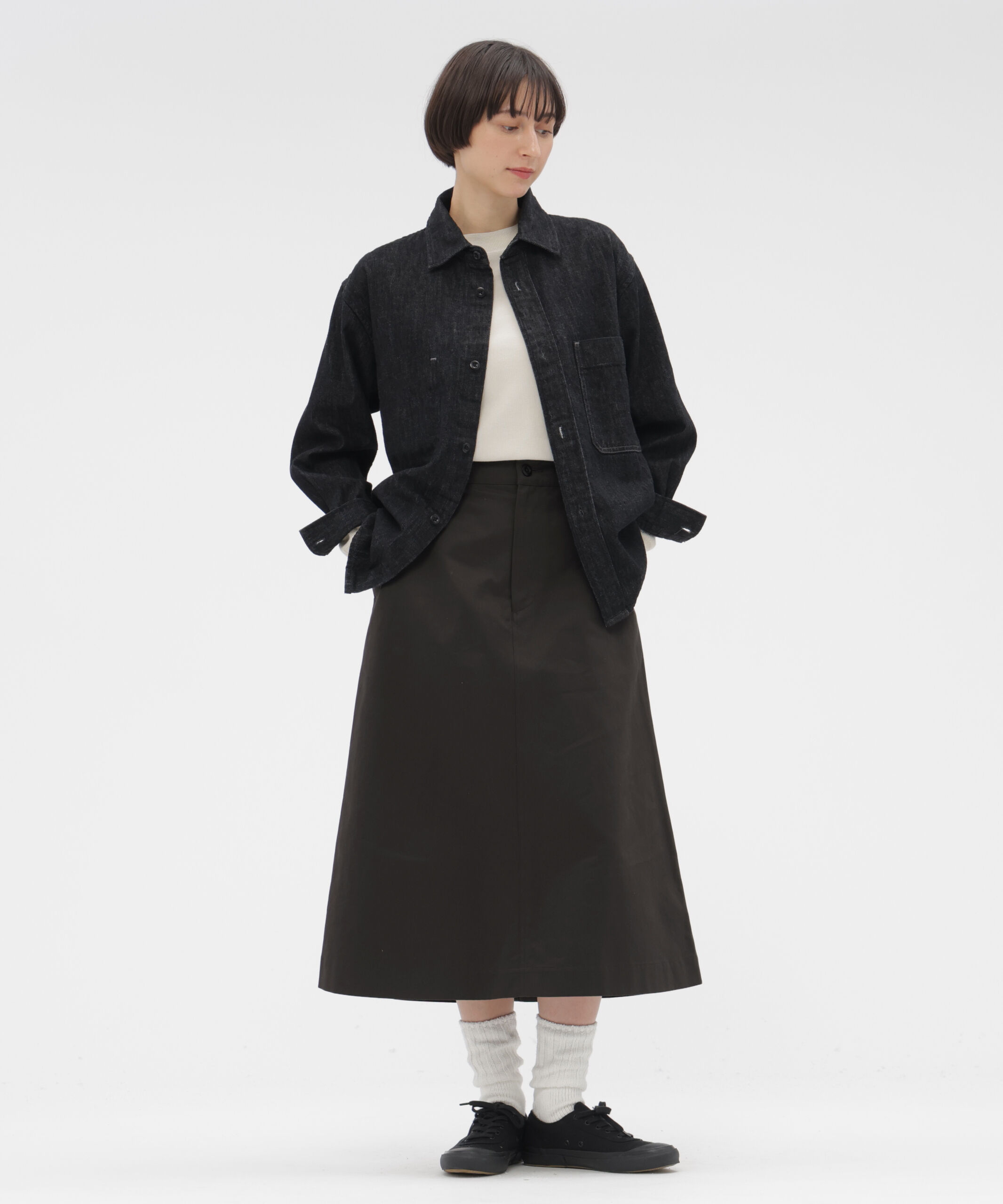 MHL.「WASHED CHINO COTTON SKIRT」|スカート|