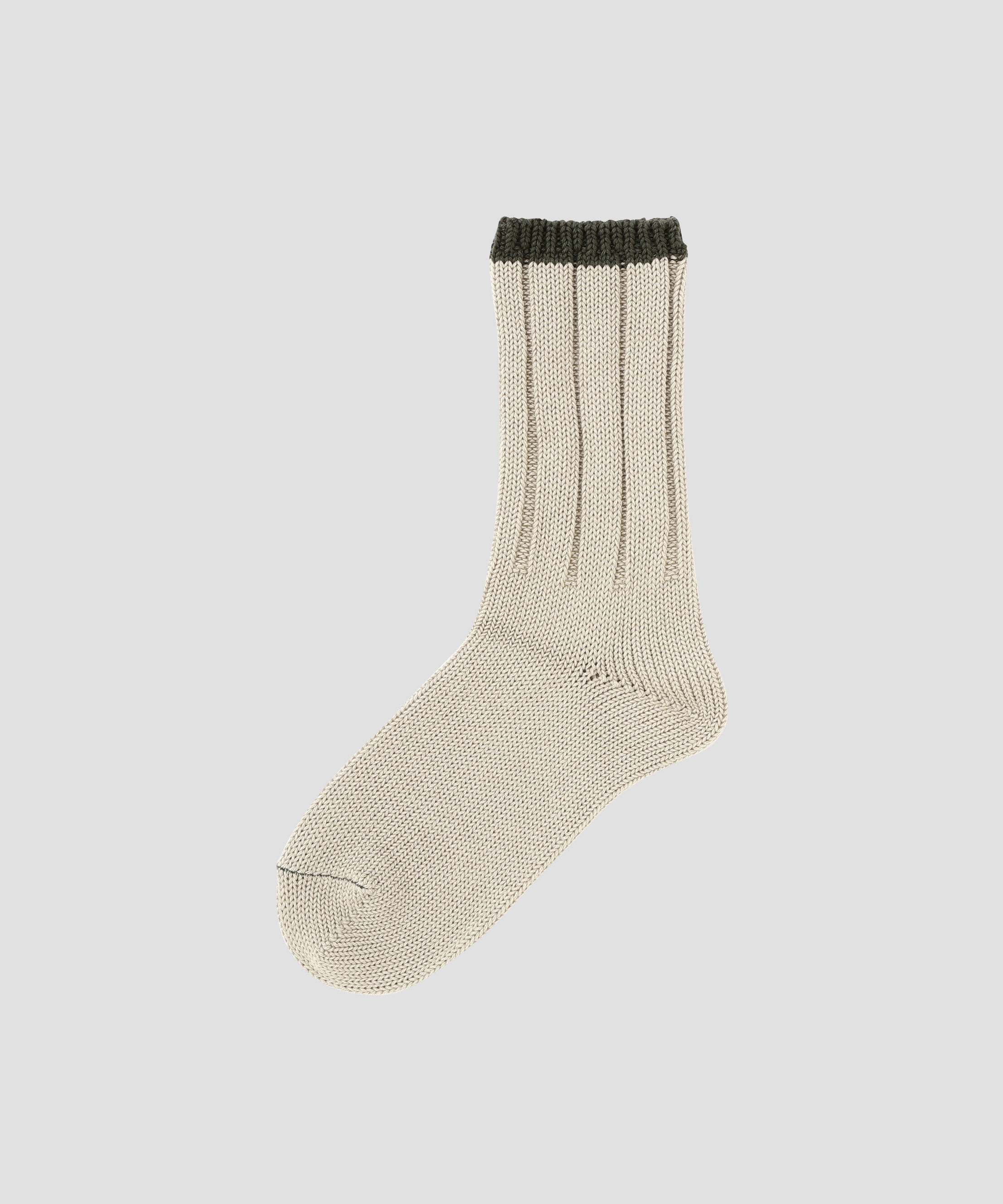MHL.「WOMEN TIPPED COTTON RIB SOCKS」|ソックス|STONE3