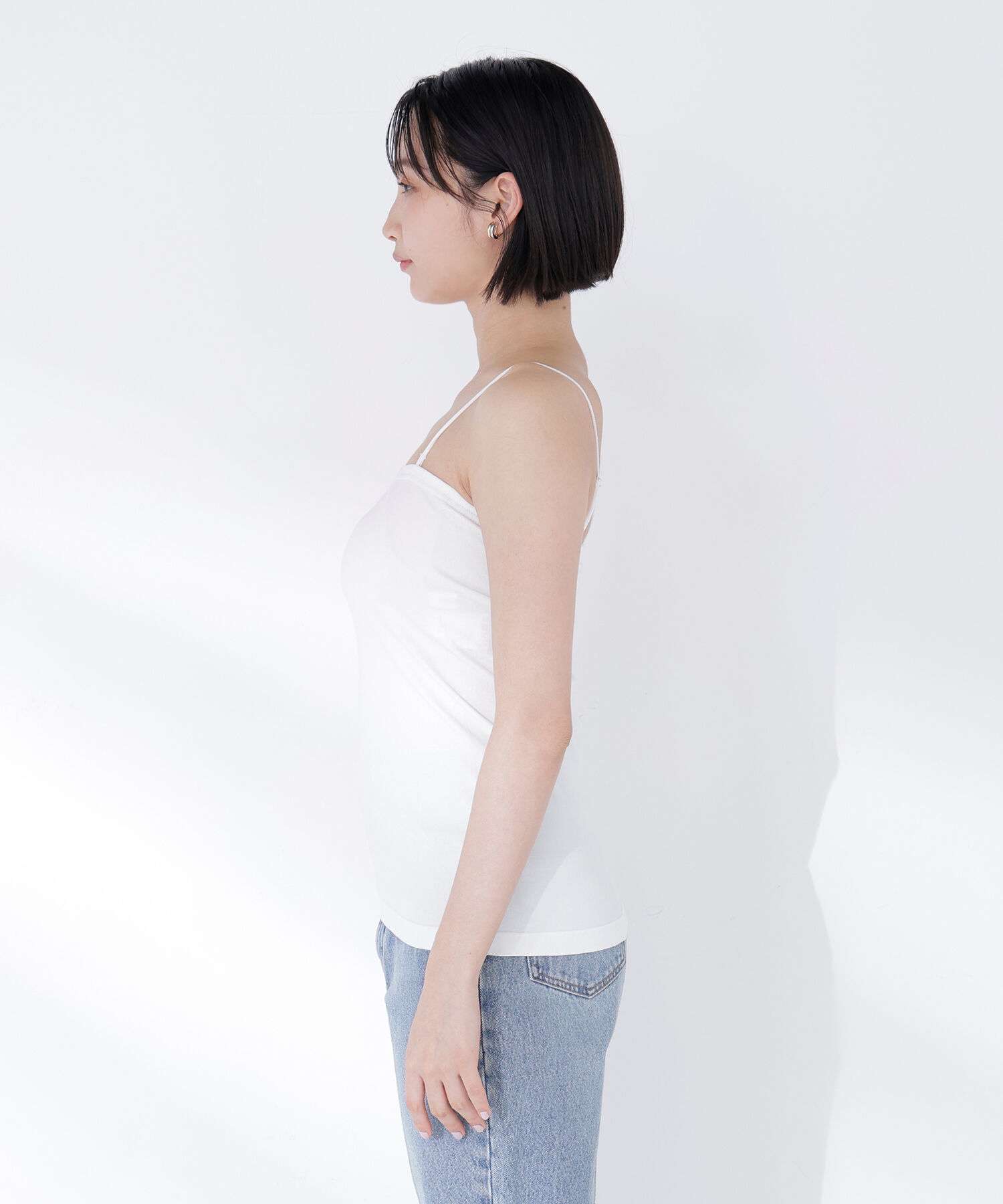  「＜Oggi.jp掲載＞カップ付インナーシリーズ ベアトップ」|Tシャツ・カットソー|
