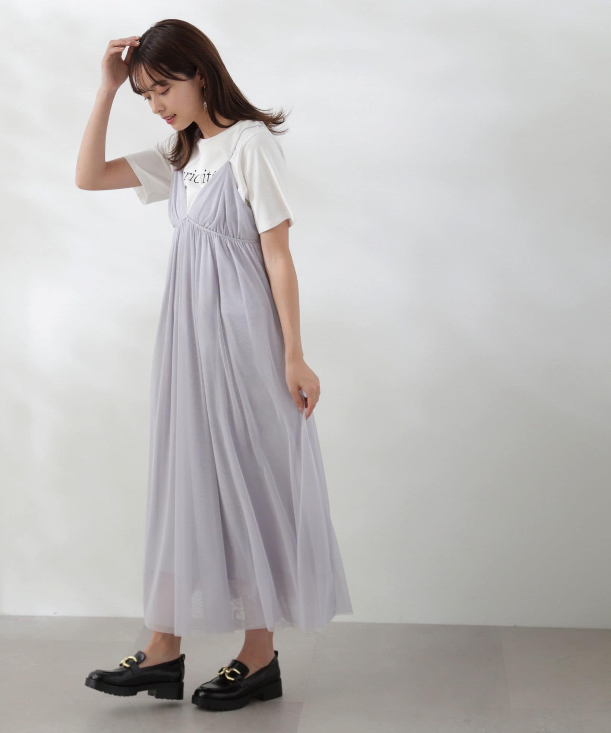 PROPORTION BODY DRESSING「チュールキャミワンピース」|ワンピース|