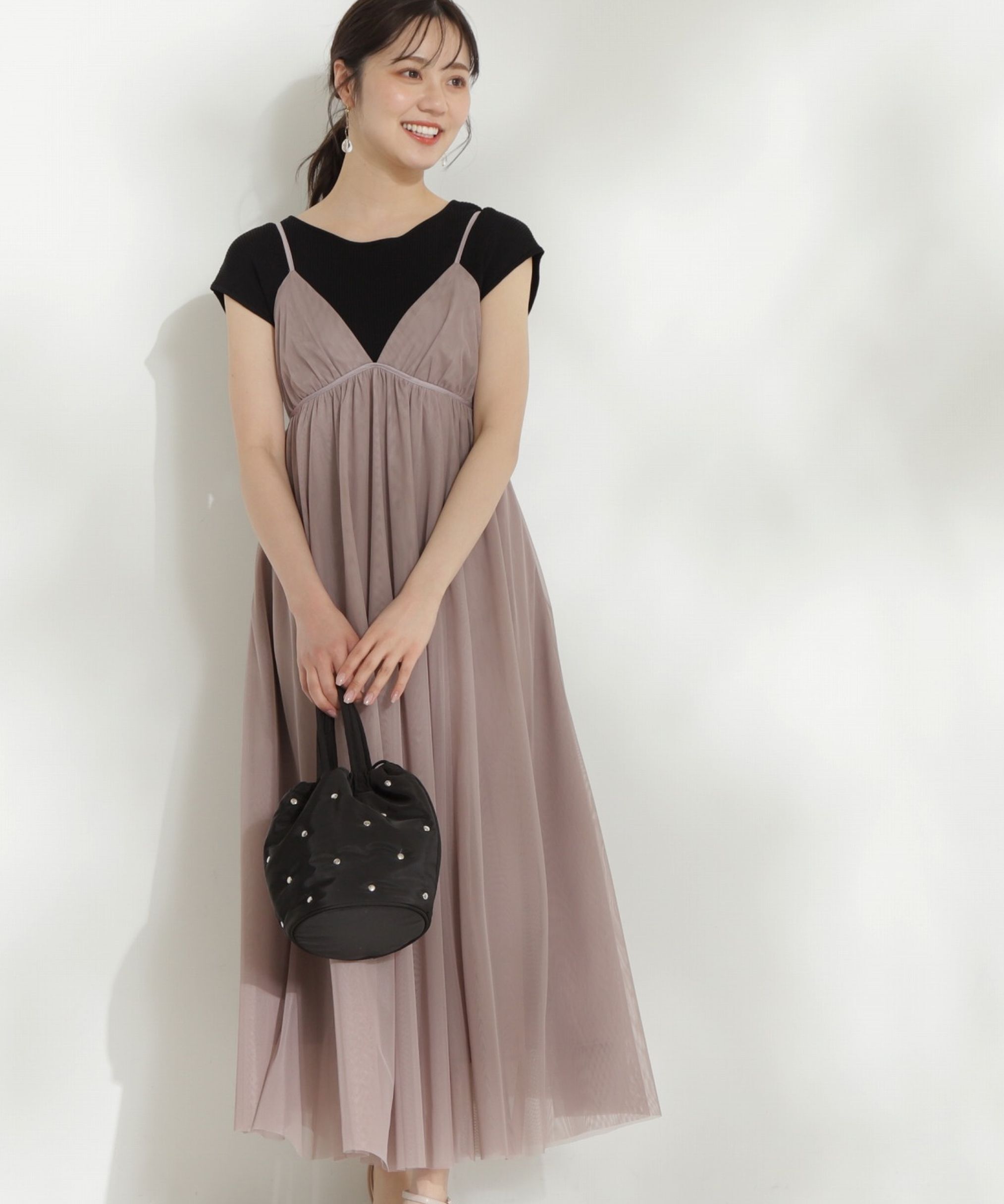 PROPORTION BODY DRESSING「チュールキャミワンピース」|ワンピース|