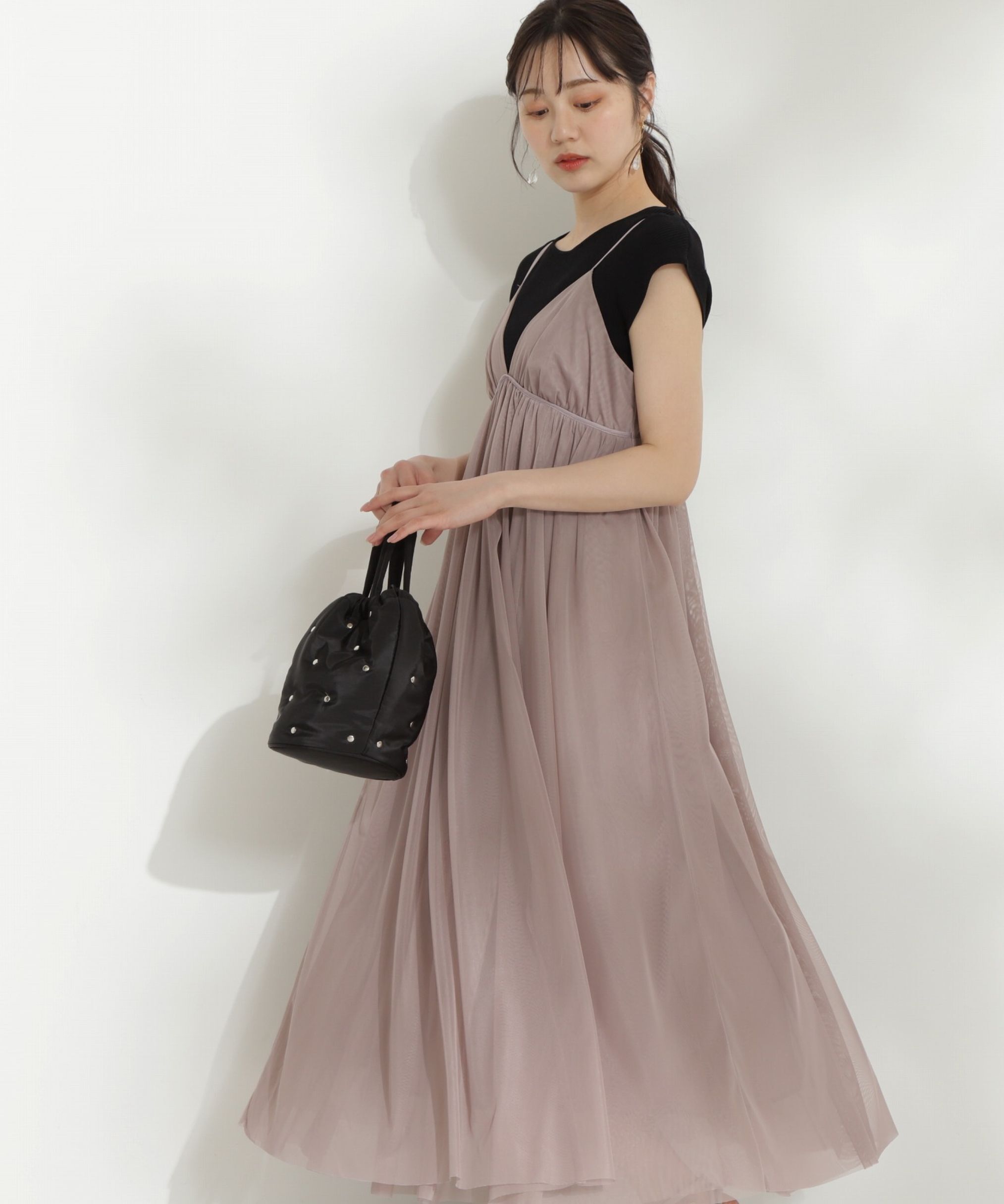 PROPORTION BODY DRESSING「チュールキャミワンピース」|ワンピース|