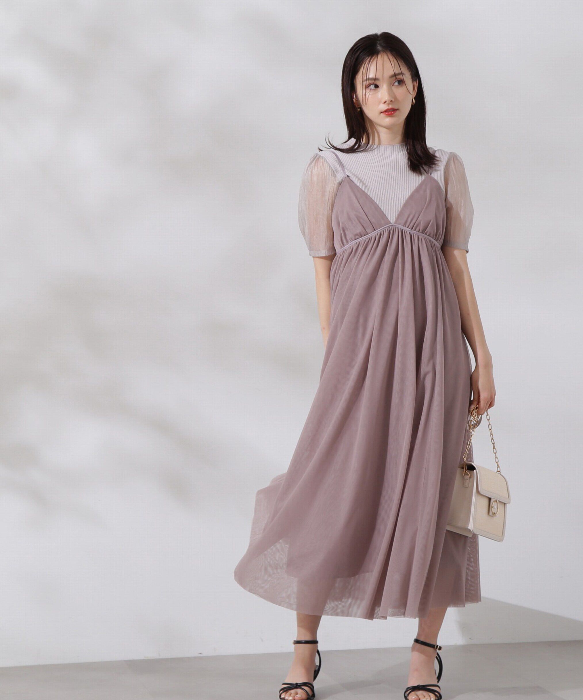 PROPORTION BODY DRESSING「チュールキャミワンピース」|ワンピース|