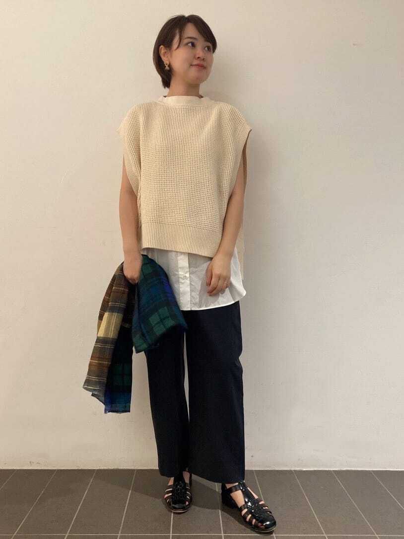  「布帛ドッキングノースリカットソー」|Tシャツ・カットソー|