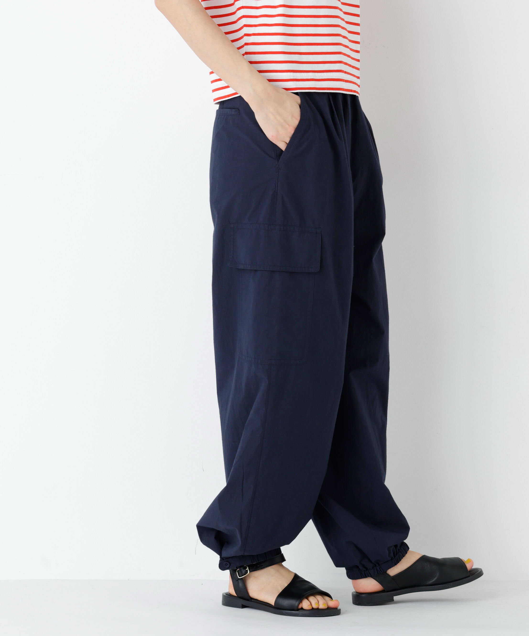  「近江晒コットンタイプライター ドロストカーゴパンツ」|その他|