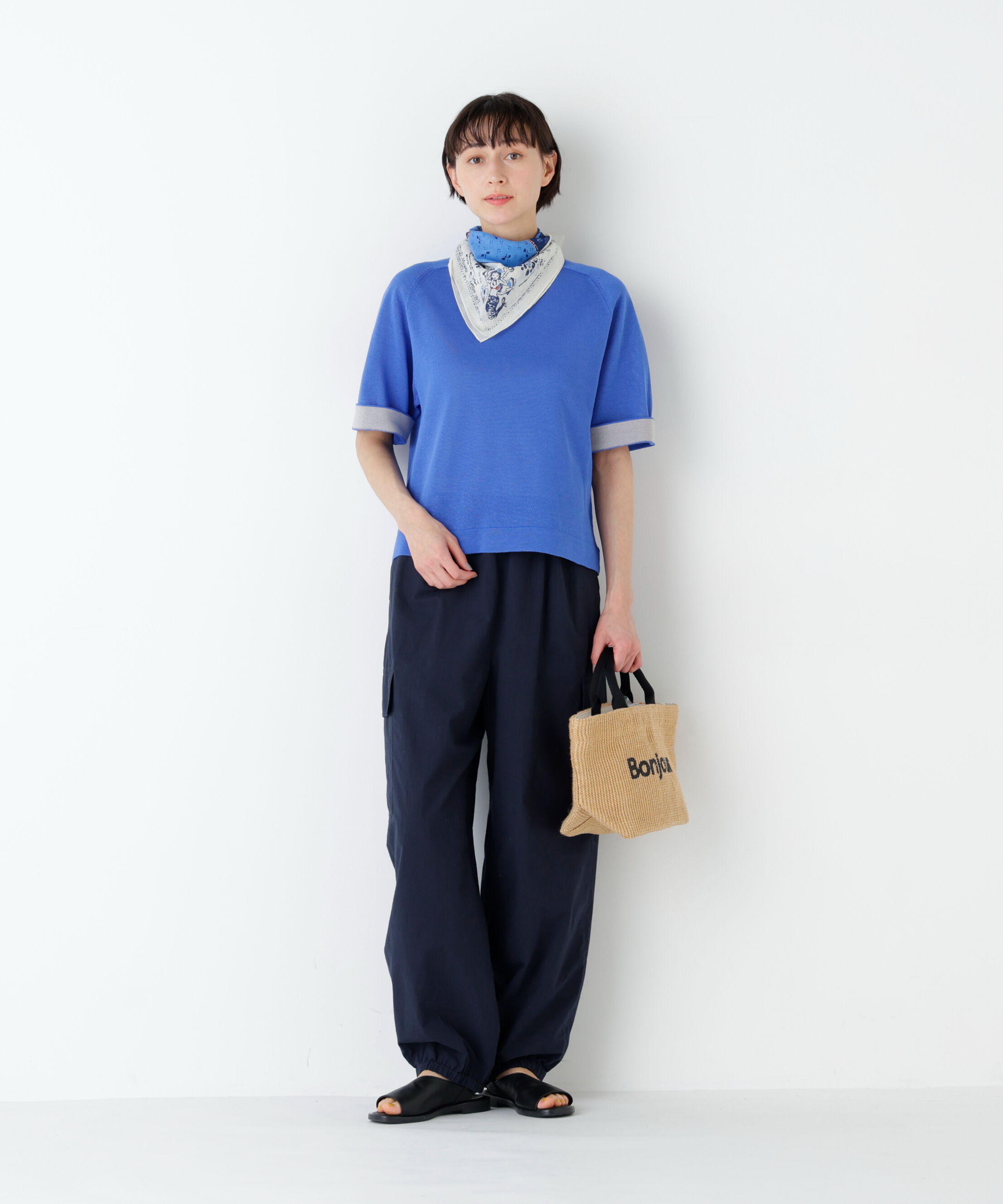  「近江晒コットンタイプライター ドロストカーゴパンツ」|その他|