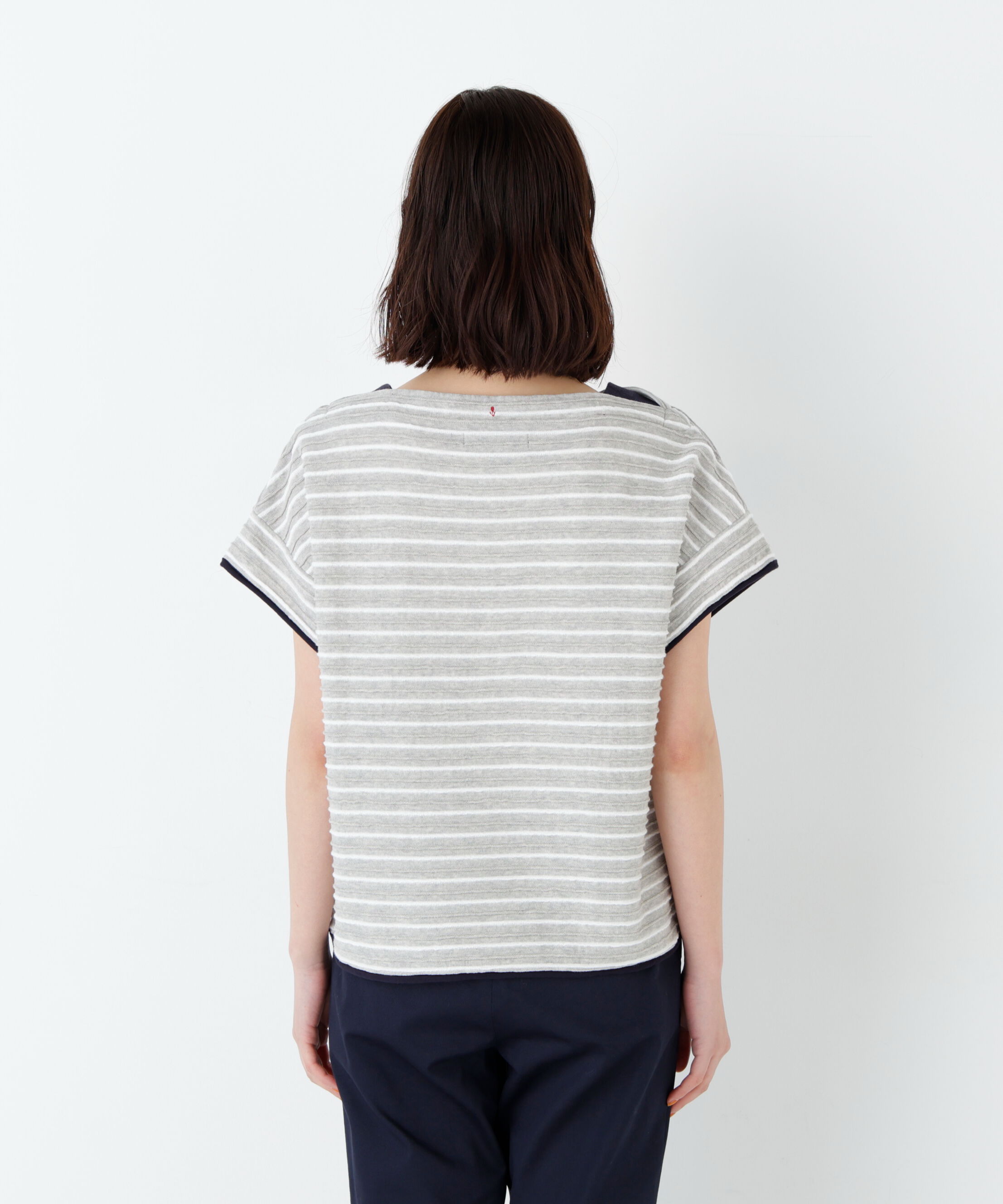  「≪ＮＡＴＩＣコラボ≫ロープボーダーカットソー」|Tシャツ・カットソー|