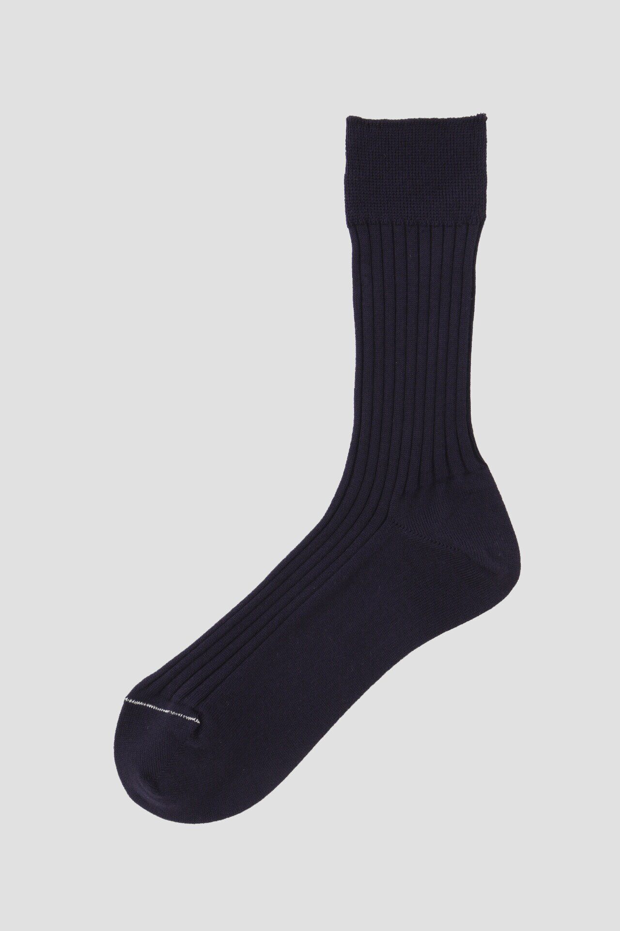  「WOMEN FINE COTTON RIB SOCKS」|ソックス|DARK NAVY1
