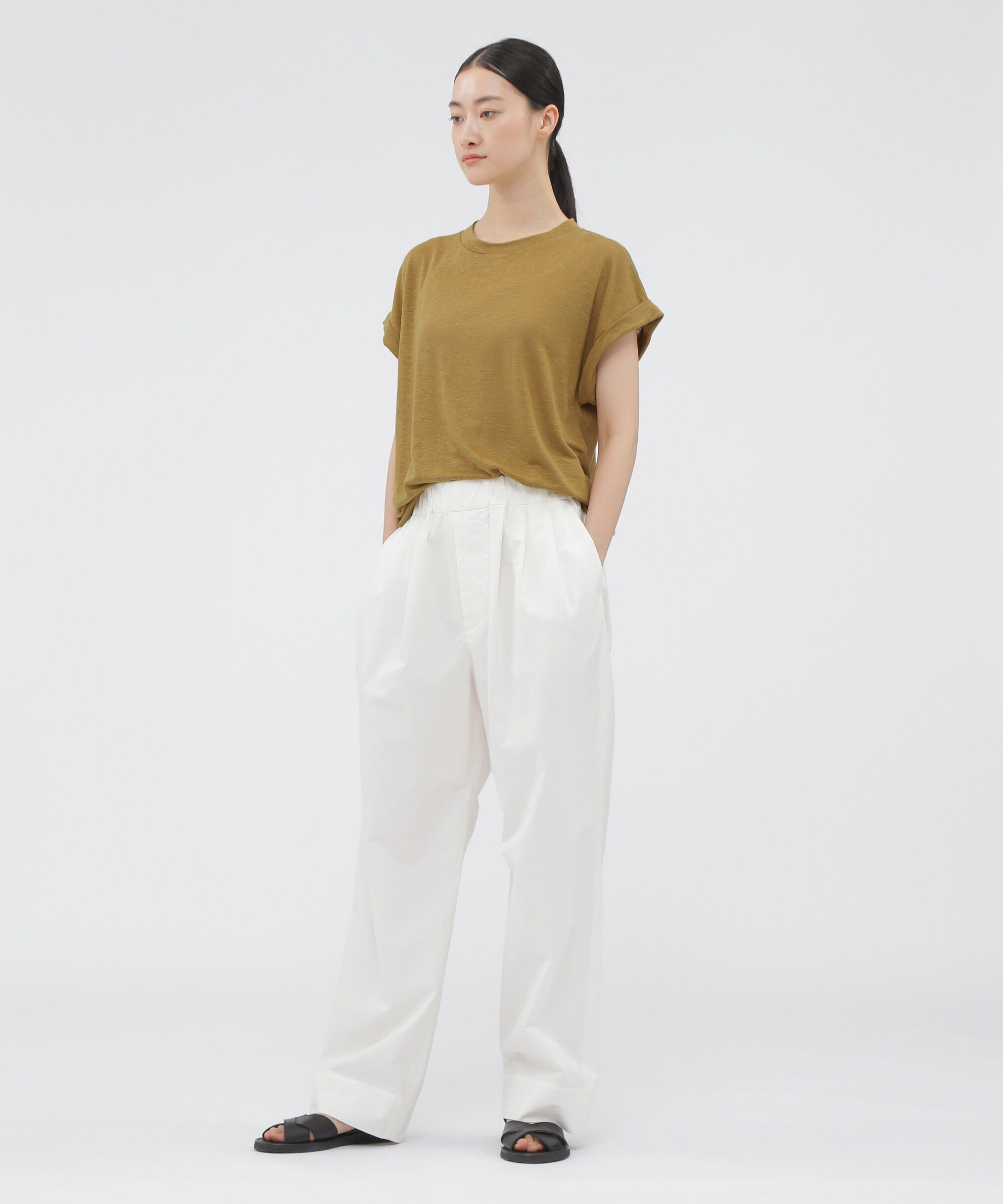  「LINEN JERSEY TOP」|Tシャツ・カットソー|